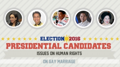Presidential Assessment for May 2016 Elections | Issues on Human Rights: Gay Marriage